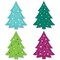 Big Dot of Happiness Merry and Bright Trees - DIY Shaped Colorful Whimsical Christmas Party Cut-Outs - 24 Count